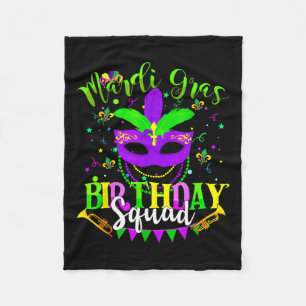 Happy Mardi Gras Birthday Mardi Gras Squad Trip Wo Fleecedecke
