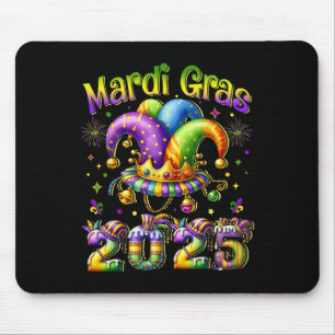 Happy Mardi Gras Carnival 2025 Mardi Gras Jester O Mousepad