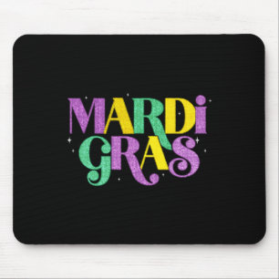 Happy Mardi Gras Carnival Fat Dienstag Lilie Mousepad