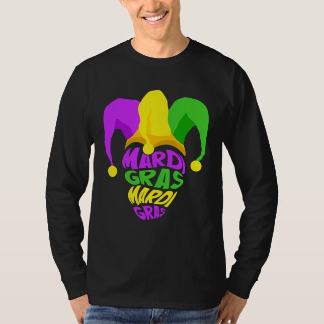 Happy Mardi Gras Day Party Hat Women T-Shirt (Vorderseite)