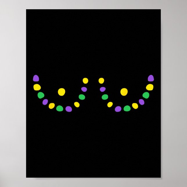 Happy Mardi Gras Funny Poster (Vorne)