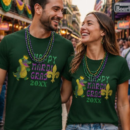 Happy Mardi Gras Gator King T - Shirt