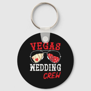 Happy Marry Bride Groom Ehemann und Ehefrau Vegas Schlüsselanhänger