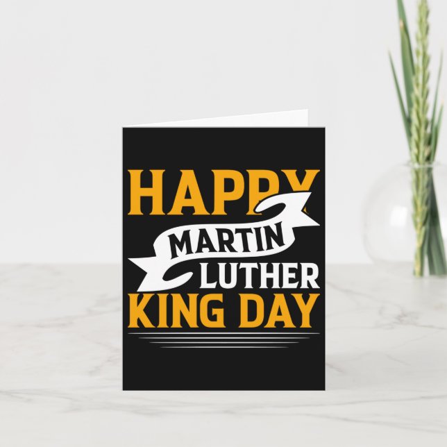 Happy Martin Luther King Day Sticker Karte (Vorderseite)