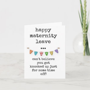 Happy Maternity Verlass, Card Karte