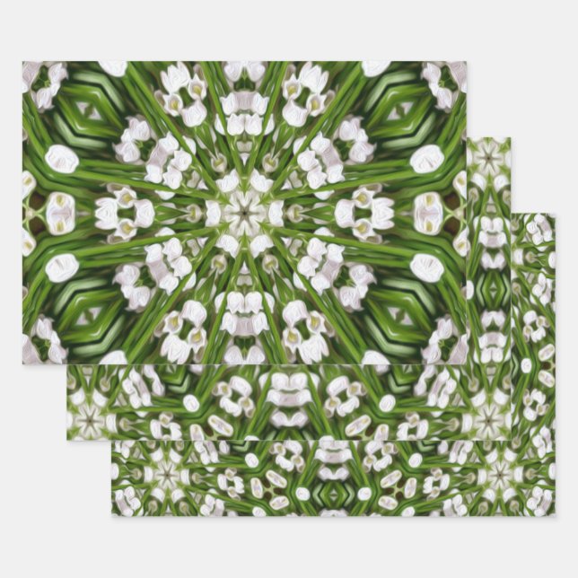 Happy May lily Muster Geschenkpapier Set (Set)
