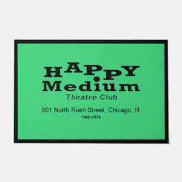 Happy Medium Theater Club, Rush St, Chicago, IL Fußmatte