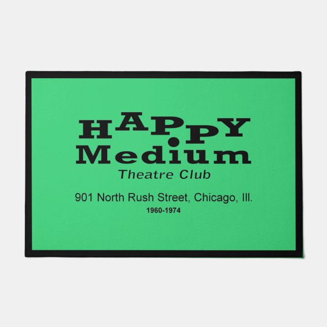 Happy Medium Theater Club, Rush St, Chicago, IL Fußmatte (Vorderseite)