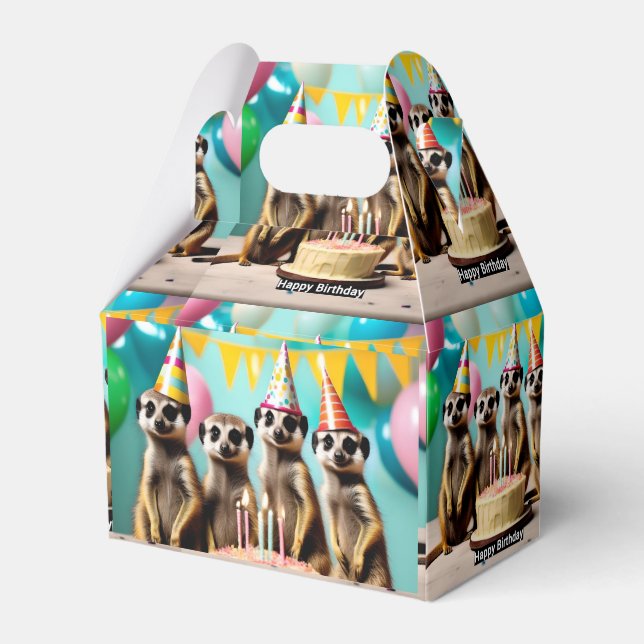 Happy Meerkat Birthday, Geschenkschachtel (Vorderseite)