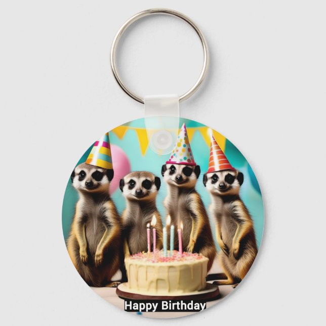 Happy Meerkat Birthday, Schlüsselanhänger (Vorderseite)
