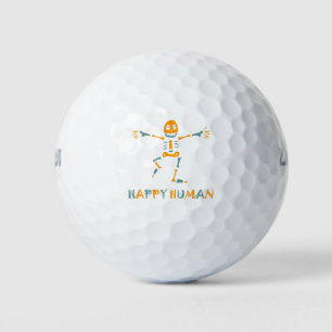 Happy menschliche Skelett Keramik Fliesen Golfball