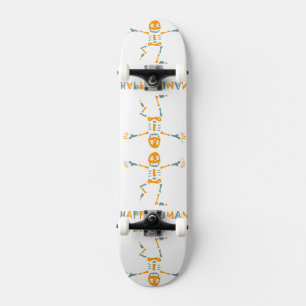 Happy menschliche Skelett Keramik Fliesen Skateboard