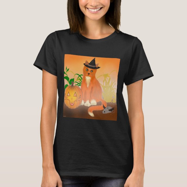 Happy Meow-Lloween T Shirt (Vorderseite)
