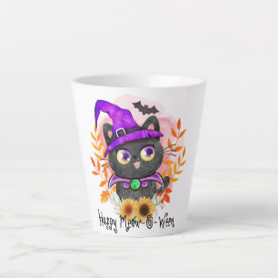 Happy Meow-o-ween - Black Hexenkatze Milchtasse