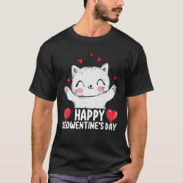 Happy Meowentine's Day Cat Valentine's Day Liebe T-Shirt