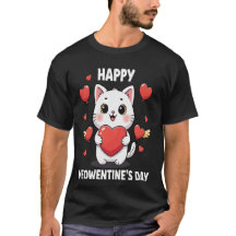 Happy Meowentines Day Cute Cat Valentine Pun Gift 