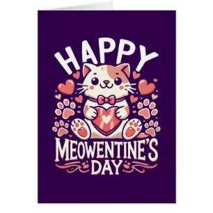 Happy Meowentine's Day - Niedlicher Cat Valentinst