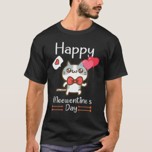 Happy Meowentine's Day Valentine for Cat Niedlich  T-Shirt