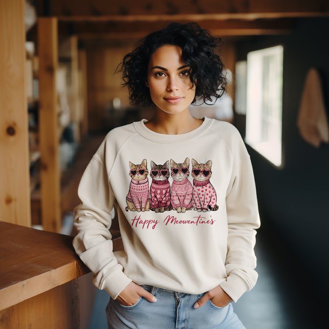 Happy Meowentines Sweatshirt (Von Creator hochgeladen)