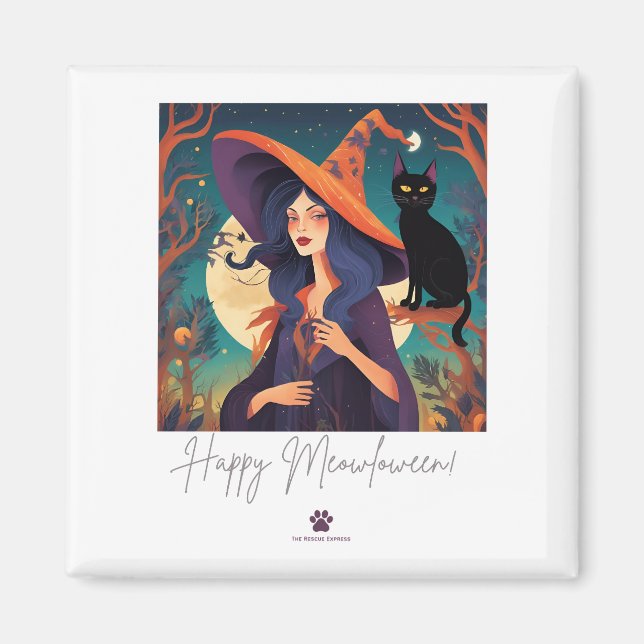 Happy Meowloween! Magnet (Vorne)