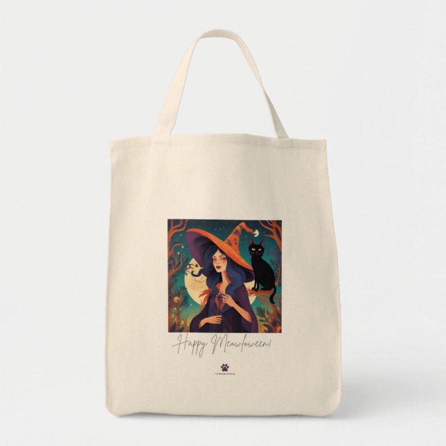 Happy Meowloween! Tragetasche (Vorne)