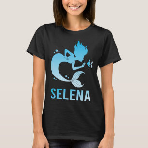 Happy Mermaid - Selena Name T-Shirt