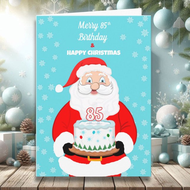Happy Merry 85. Geburtstag Weihnachten Weihnachten Karte (Von Creator hochgeladen)