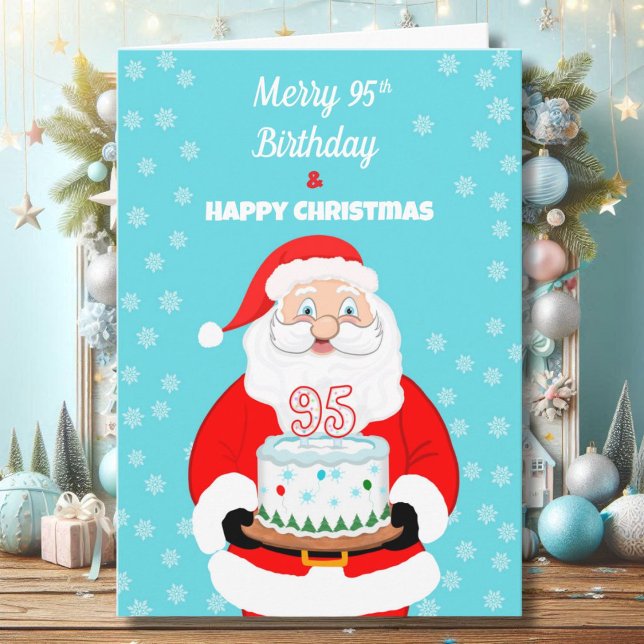 Happy Merry 95. Geburtstag Weihnachten Weihnachten Karte (Von Creator hochgeladen)