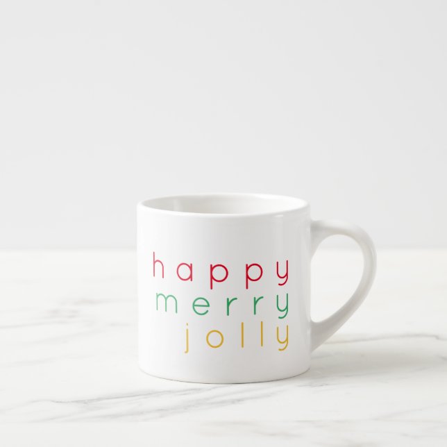 HAPPY MERRY JOLLY Espresso Cup Espressotasse (Rechts)