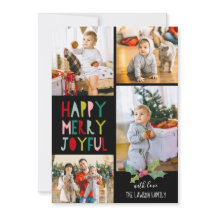 Happy Merry Joyful | WeihnachtsfotoCollage