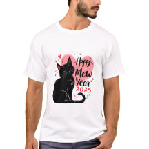 Happy Mew Year 2025 Funny Cat New Years