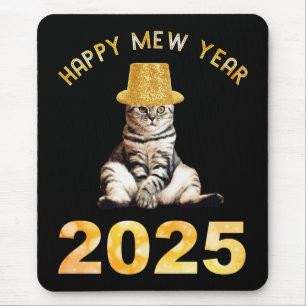 Happy Mew Year 2025 Mousepad