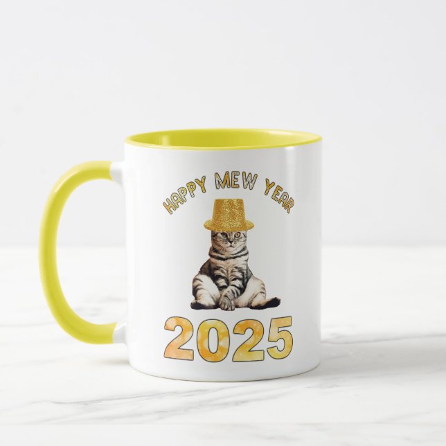 Happy Mew Year 2025 Tasse (Links)