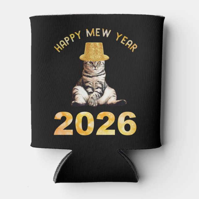 Happy Mew Year 2026 Dosenkühler (Vorderseite)