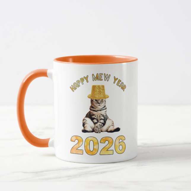 Happy Mew Year 2026 Tasse (Links)