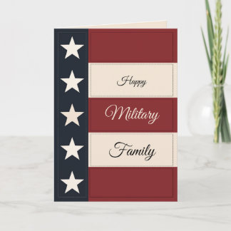 Happy Military Family Card – Personalized Gift Karte