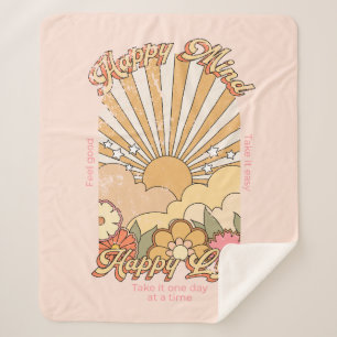Happy Mind Happy Life Hippy Groovy Vibes Sherpadecke