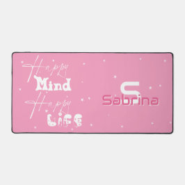 Happy Mind Happy Life Niedlich Desk Mat Schreibtischunterlage