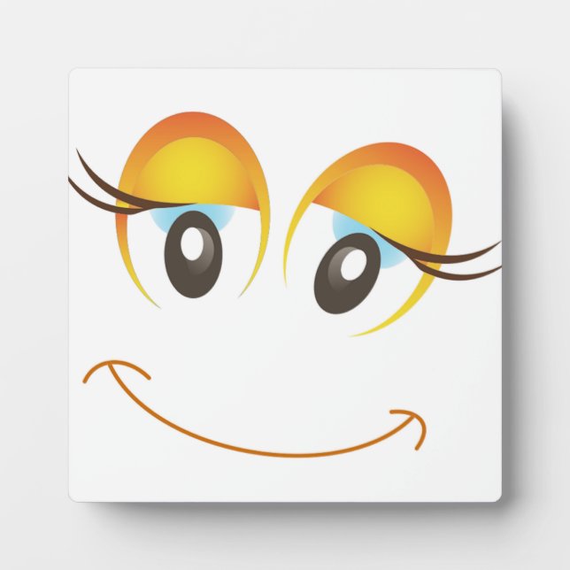 HAPPY MIRL FACE FOTOPLATTE (Vorderseite)