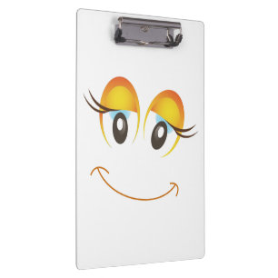 HAPPY MIRL FACE KLEMMBRETT