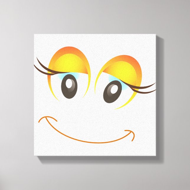 HAPPY MIRL FACE LEINWANDDRUCK (Vorderseite)