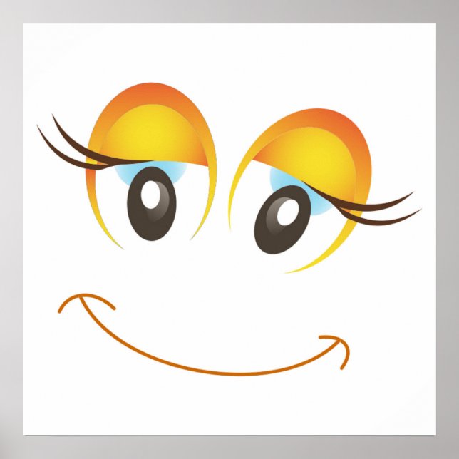 HAPPY MIRL FACE POSTER (Vorne)