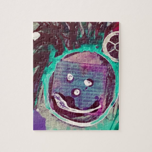 Happy Mixed Media Collage Puzzle (Vertikal)
