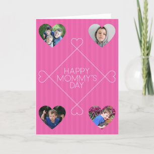 Happy Mommy's Day Mother's Day Multi Foto Card Dankeskarte