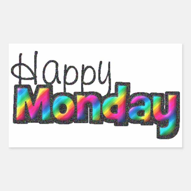 Happy Monday Sticker (Vorderseite)