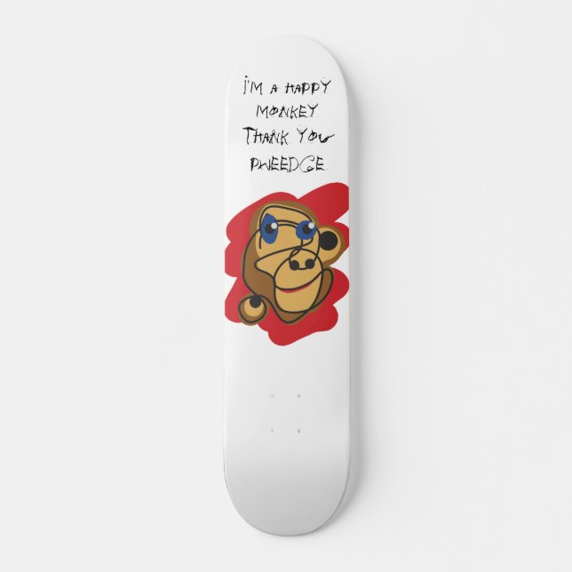 Happy Monkey Deck Skateboard (Vorne)
