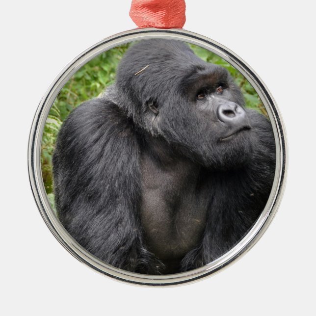 Happy Monkey Ornament Aus Metall (Vorne)