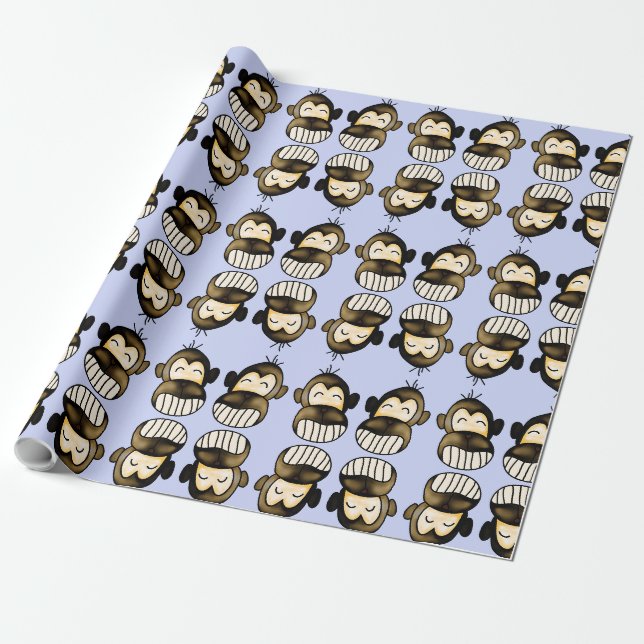 Happy Monkey Packpapier (Ungerollt)