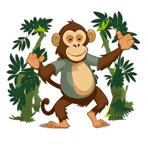 Happy Monkey T-Shirt