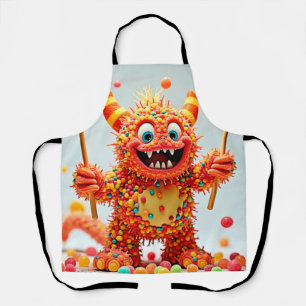 Happy Monster Candy Delight Design Schürze